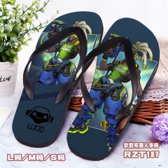 Overwatch Soft Rubber Slippers Anime Flip-flops (S/M/L)