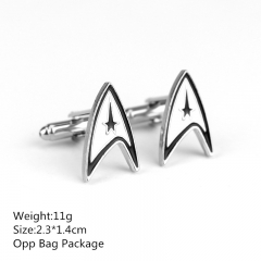 Popular Style Star Trek Alloy Cufflinks New Arrival Products Anime Cuff Button 2.3*1.4CM 10pcs/set