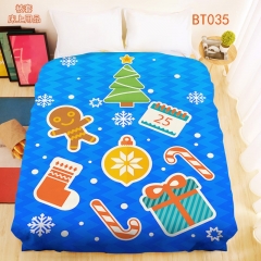 Merry Christmas Anime Quilt cover
