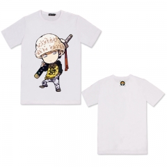 Good Quality One Piece Anime Law Cotton Tshirt (M L XL XXL)
