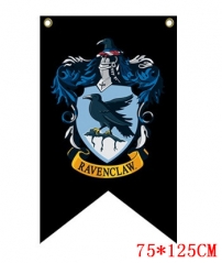 Harry Potter Ravenclaw 75*125CM Cosplay Black Background Cartoon Anime Flag