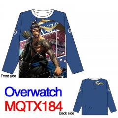 Overwatch Japanese Fashion Game Print Cosplay Warm Anime Long Sleeve T Shirt