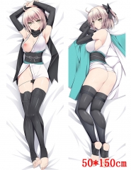 Fate Cartoon Stuffed Bolster Sexy Saber Soft Anime Plush Pillow 50*150CM