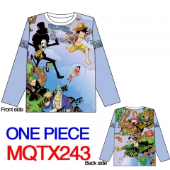 One Piece Japanese Cute Cartoon Good Quality Fashion Cosplay Warm Anime Long Sleeve T Shirt