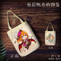 LoveLive Cartoon Canvas Shoulder Bags Anime Shopping Bag