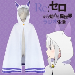 Re:Zero kara Hajimeru Isekai Seikatsu Emilia Cosplay Costume (S,M,L)
