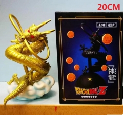 Dragon Ball Z Shenron Gold Cartoon Toys Japanese Anime Figure 20CM