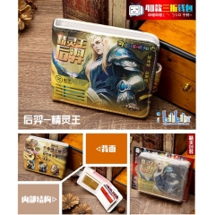 King Of Glory Hou Yi PU Purse Good Quality Cosplay Press Button Anime Short Wallet