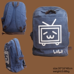 BiliBili Anime Blue Cute Designs Students Backpack Bag