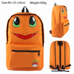 Pokemon Charmander School Cartoon Bag Canvas Stereoscopic Anime Backpack