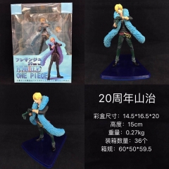 One Piece 20th Anniversary Vinsmoke Sanji Cartoon Toys Japanese Anime PVC Figure