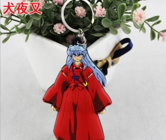 Inuyasha Japanese Cartoon Soft Rubber Pendant Anime Keychain