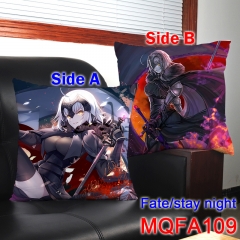 45*45CM Fate Stay Night Chair Cushion Print Plush Pillow Wholesale Good Quality Fashion Style Anime Two Sides Square Pillow 45*45CM
