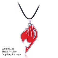 Fairy Tail Red Color Alloy Anime Necklace Wholesale Popular New Fashion Choker (10pcs/set)