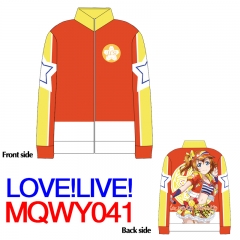 LoveLive Japanese Cartoon Honoka Kousaka Cosplay Long Sleeve Warm Anime Zipper Hoodie