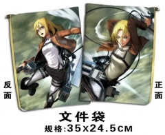Attack on Titan Anime File Pocket （35*24.5 CM)