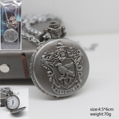 Harry Potter Ravenclaw Silver Pocket Watch Wholesale Anime Watch