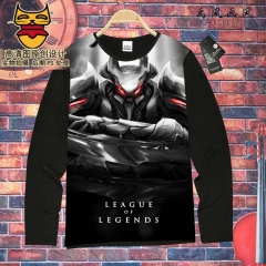 League of Legends Cosplay Game Unisex Cartoon Costume Long Sleeves Anime T shirt ( S-XXXL )