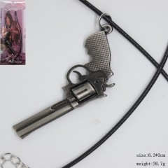 The Walking Dead Anime Gun Necklace Pendant