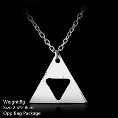 The Legend of Zelda Silver Triangle Good Quality Alloy Anime Necklace (10pcs/set)