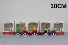 Pokemon Cartoon Toys 10CM Japanese Anime Poke Ball Set Of 5