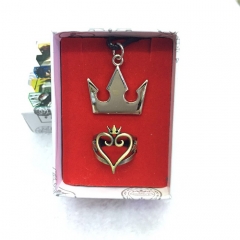 Kingdom Hearts Imperial Crown Wholesale Jewelry Hollow Ring And Anime Necklace
