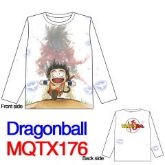 Dragon Ball Cartoon Design Long Sleeves Costume Anime Tshirts