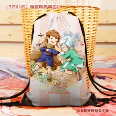 Tales Of Zestiria Cartoon Backpack Canvas Anime Drawstring Bag