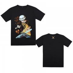 Japanese Famouse Cartoon One Piece Anime Black Cotton Tshirt (M L XL XXL)