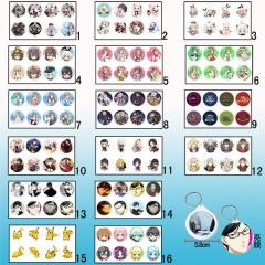 16 Styles Anime  Mirror keychain
