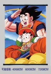Japanese Dragon Ball Z Anime Cute Goku Cartoon Fancy Wallscrolls 60*90CM