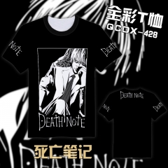 Death Note Cartoon Pattern Color Printing Anime Tshirts