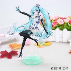 Hatsune Miku Daily System Cartoon Cute Figure Model Anime Standing Plates Acrylic Figure Design 1
