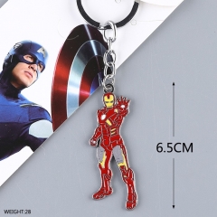 Iron Man Cartoon Figure Pedant Super Hero Anime Keychain