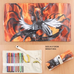 Bleach For Student Rolled-up PU Anime Pencil Bag