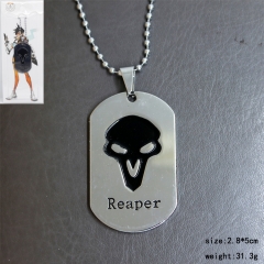 Overwatch Silver Reaper Pendant Fashion Jewelry Wholesale Anime Necklace