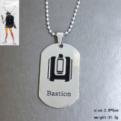 Overwatch Silver Bastion Pendant Fashion Jewelry Wholesale Anime Necklace