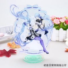Hatsune Miku Daily System Cartoon Cute Figure Model Anime Standing Plates Acrylic Figure Design 6