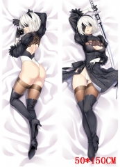 NieR: Automata Black Cartoon Stuffed Bolster Sexy Girl Soft Anime Pillow