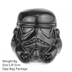 Black Color Star War Alloy Breastpin Cool Style Anime Brooch 10pcs/set