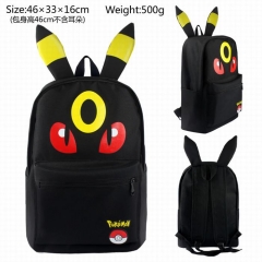 Pokemon Umbreon School Cartoon Bag Canvas Stereoscopic Anime Backpack