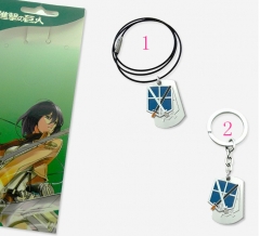 Attack on Titan Anime Necklace Keychain