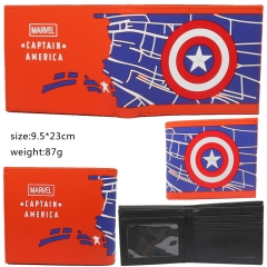 Marvel Captain America Silicone Anime Wallet