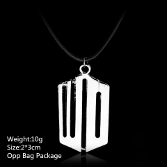 White Good Quality Doctor Who Choker Alloy Anime Necklace 10pcs per set