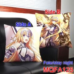 Fate Stay Night Lovely Girl Magic Movie Cosplay Stuffed Chair Cushion Two Sides Print Colorful Square Anime Holding Pillow 45*45CM