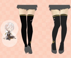 Touken Ranbu Online Cartoon Socks Hot Sale Black Anime Silk Stockings