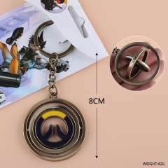 Overwatch Rotatable Anime Keychain Pendant