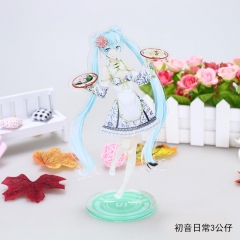 Hatsune Miku Daily System Cartoon Cute Figure Model Anime Standing Plates Acrylic Figure Design 3