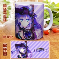 Choujigen Game Neptune Color Printing Ceramic Mug Anime Cup