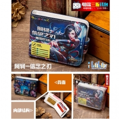 King Of Glory Jing Ke Good Quality PU Purse Wholesale Fashion Press Button Anime Short Wallet